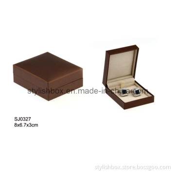 Square PU Leather Cufflink Gift Box (SJ0327)